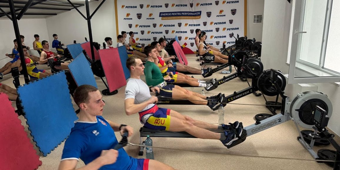 Viitorii campioni ai României la canotaj s-au remarcat la Campionatul Național Petrom – Ergometru Juniori de la Iași