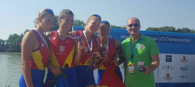 Medalie de argint la patru rame feminin în finala Campionatului Mondial de Tineret