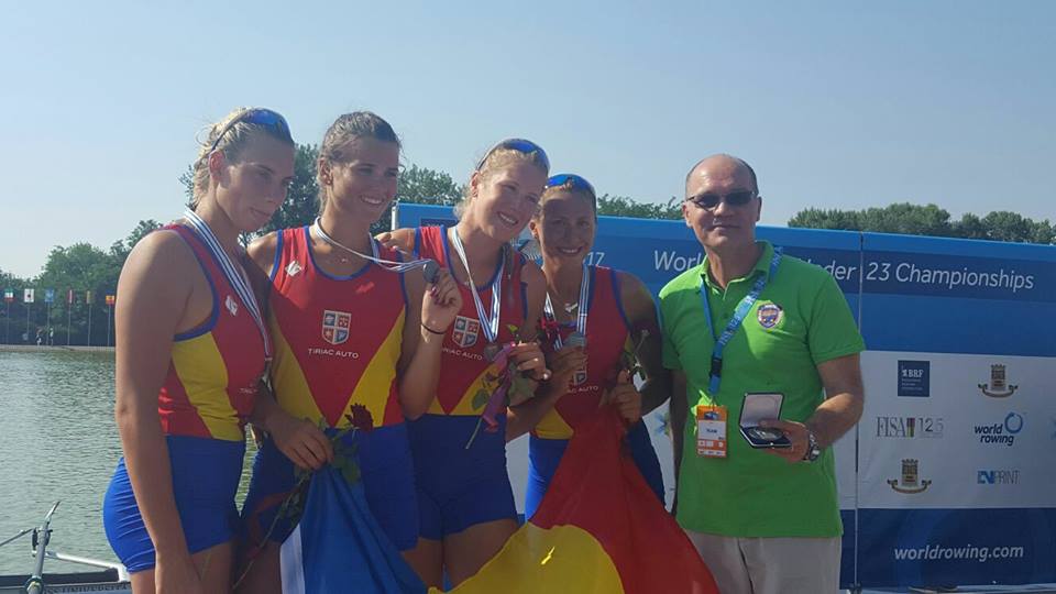 Medalie de argint la patru rame feminin în finala Campionatului Mondial de Tineret