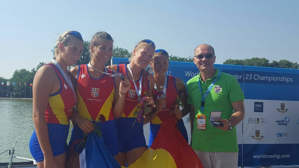 Medalie de argint la patru rame feminin în finala Campionatului Mondial de Tineret